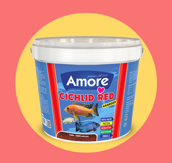 Amore Cichlid Red Granules 3-Kg